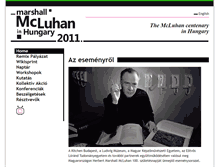 Tablet Screenshot of mcluhan100.kibu.hu